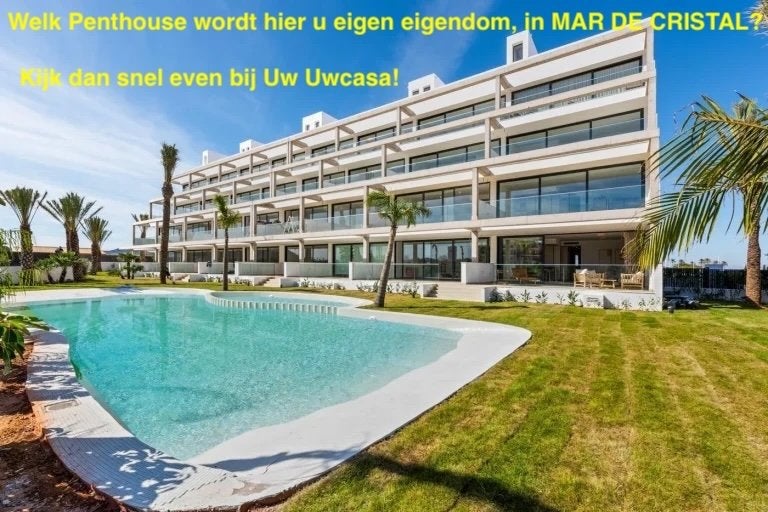 Uw eigen nieuwe Penthouse aan zee in MAR DE CRISTAL met ook, Immo, Village, 99 m², Mar De Cristal, Appartement