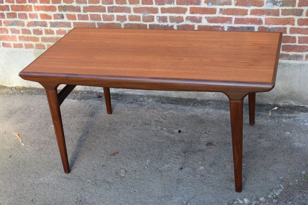 Teakhouten tafel uit 1960, Ophalen, Teakhout, 200 cm of meer, 50 tot 100 cm