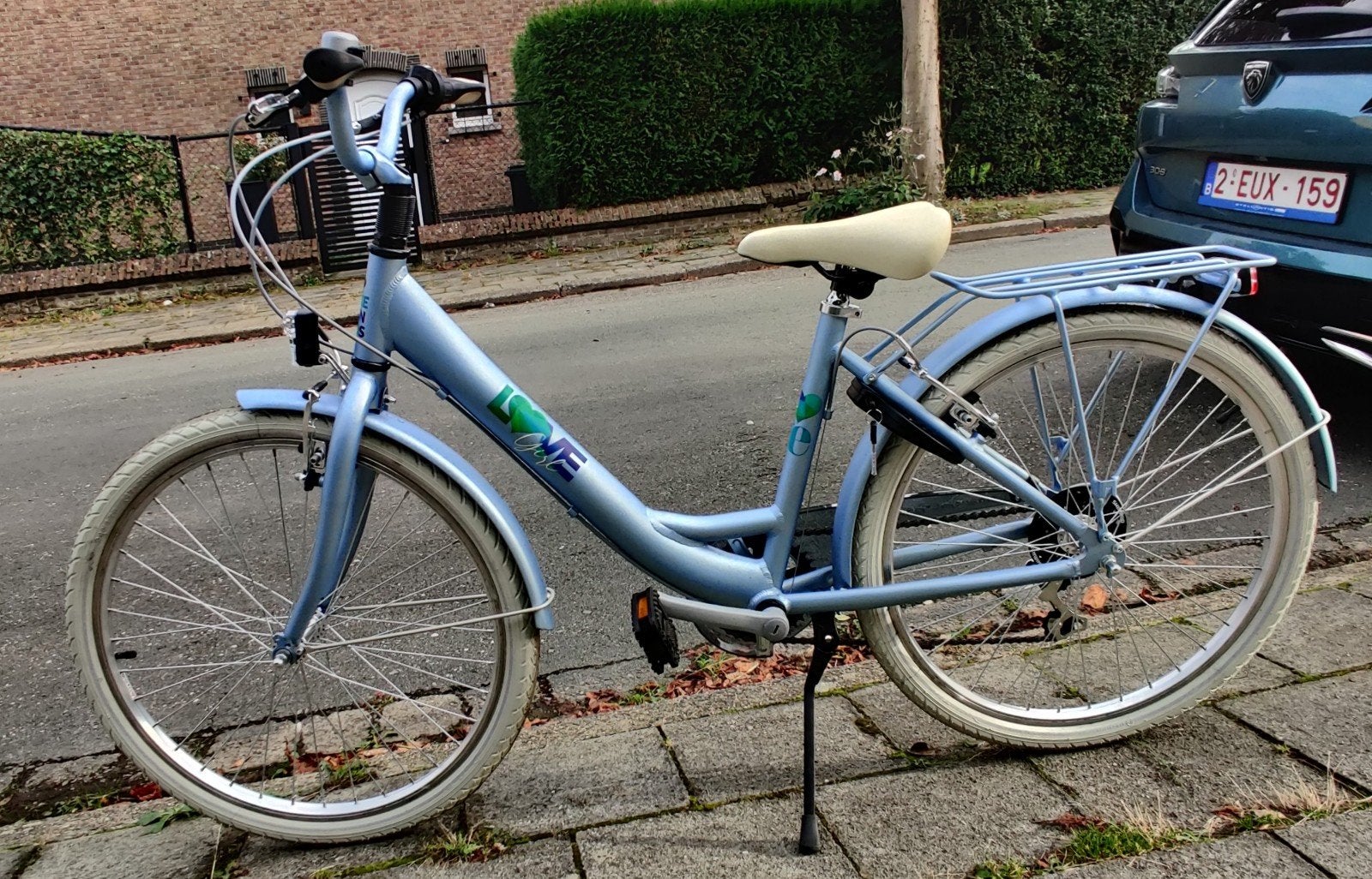 BikeFun Love Girl 20" fiets lichtblauw, Frein sur jante, Frein à main, 20 pouces, Enlèvement