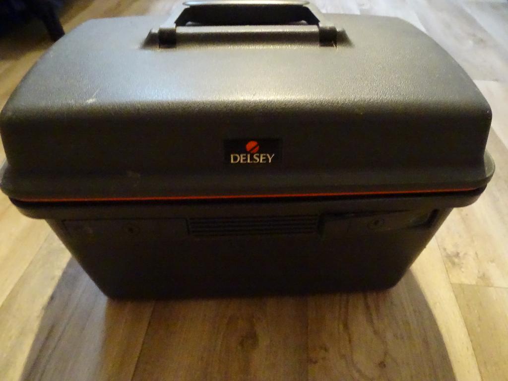 Beauty case, Gebruikt, Zwart, Ophalen of Verzenden, Met spiegeltje(s)