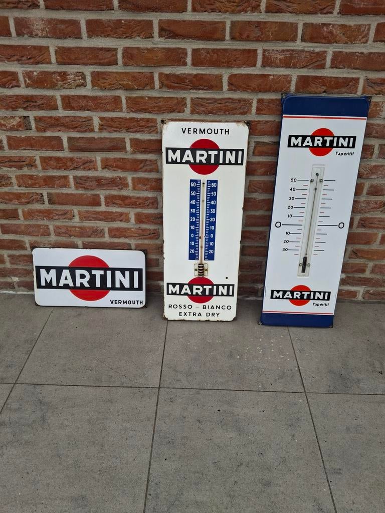 Emaille thermometer martini, Ophalen of Verzenden
