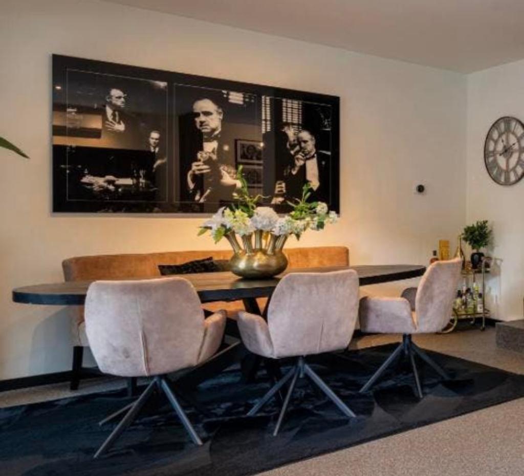 Eetkamer compleet, eettafel stoelen bankje, Huis en Inrichting, Ophalen, Zo goed als nieuw