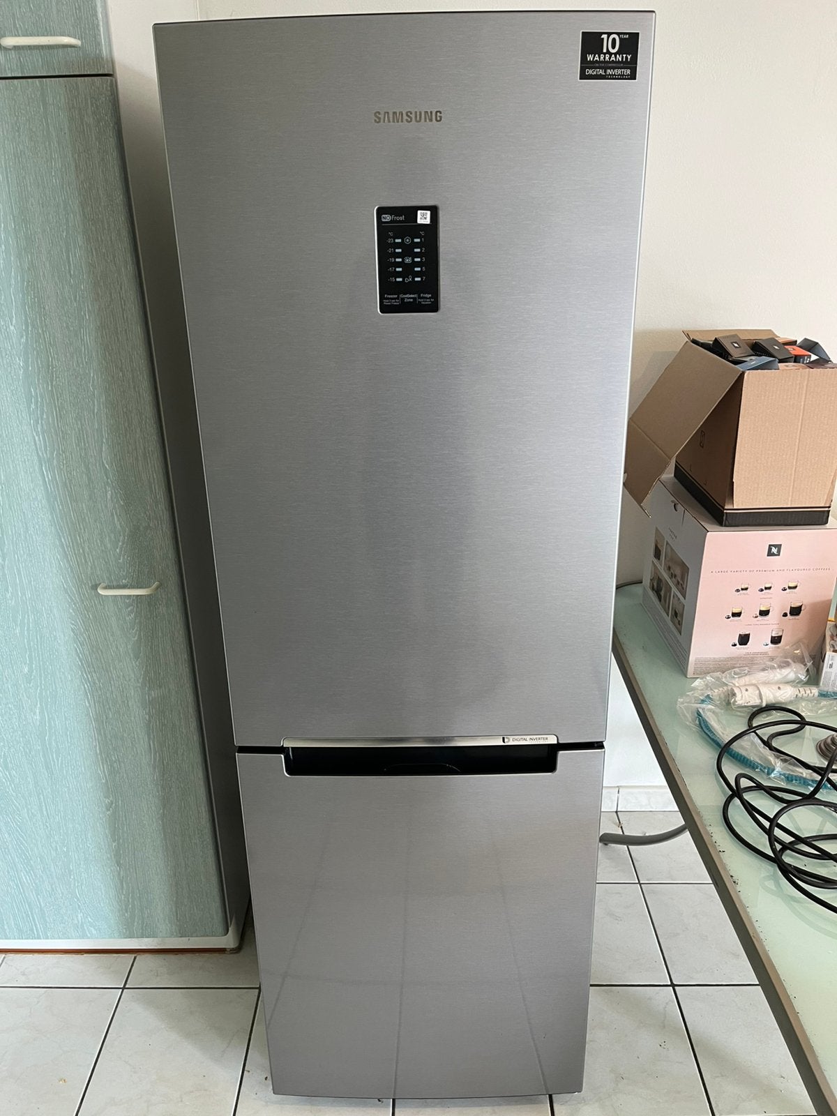 Combinaison réfrigérateur/congélateur Samsung, Enlèvement, Comme neuf
