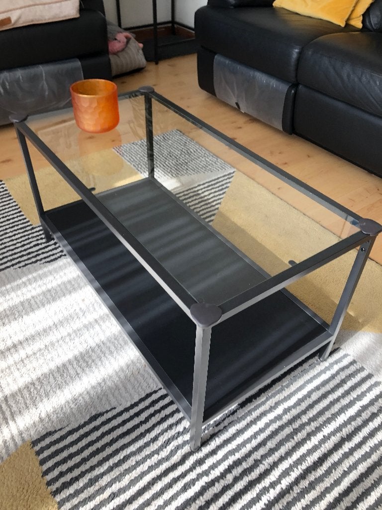 salontafel, Ophalen, Zo goed als nieuw, Glas, Modern/ industrieel