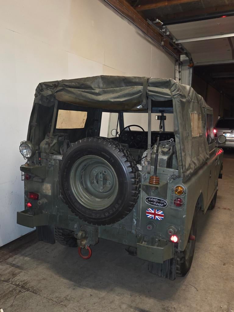Land Rover Series 3 88" (1975) – Ex-Belgisch Leger (ABL), Auto's, Stof, 3000 kg, Overige kleuren, Handgeschakeld