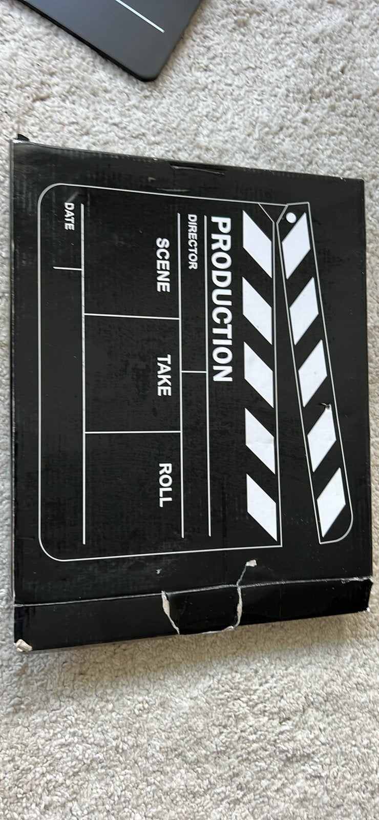 Clapper de cinéma / de tournage vintage + boîte d'origine, Ophalen of Verzenden, Nieuw, Film, Gebruiksvoorwerp