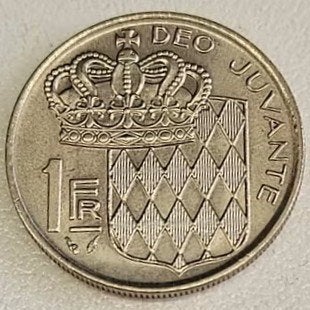 Monaco : 1 Franc 1976 UNC KM#140 Ref 16947, Ophalen of Verzenden, Overige landen, Losse munt