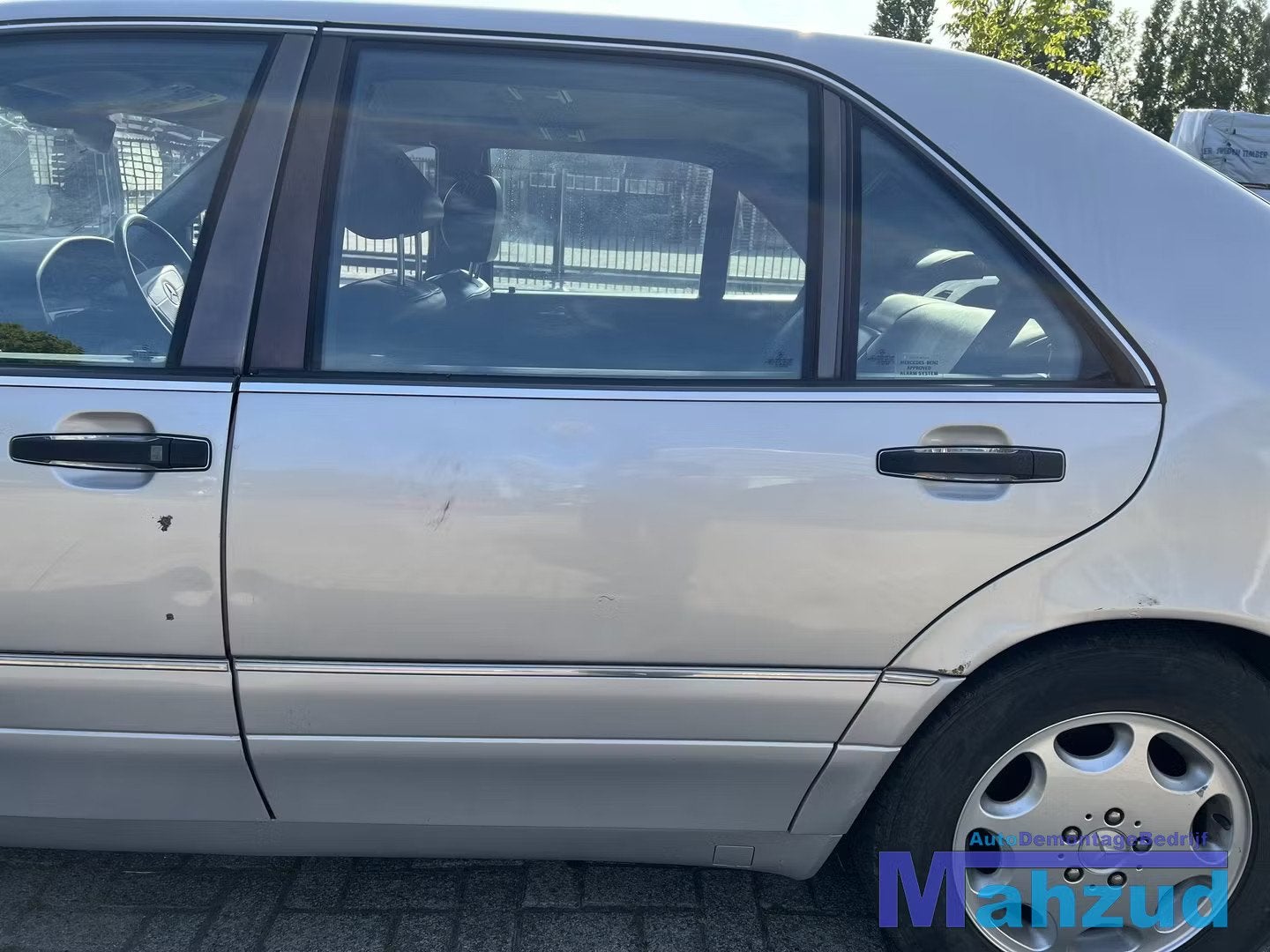 MERCEDES S KLASSE W140 Zilver links achter deur 1991-1998, Gebruikt, Mercedes-Benz AG, Deur, Mercedes-Benz