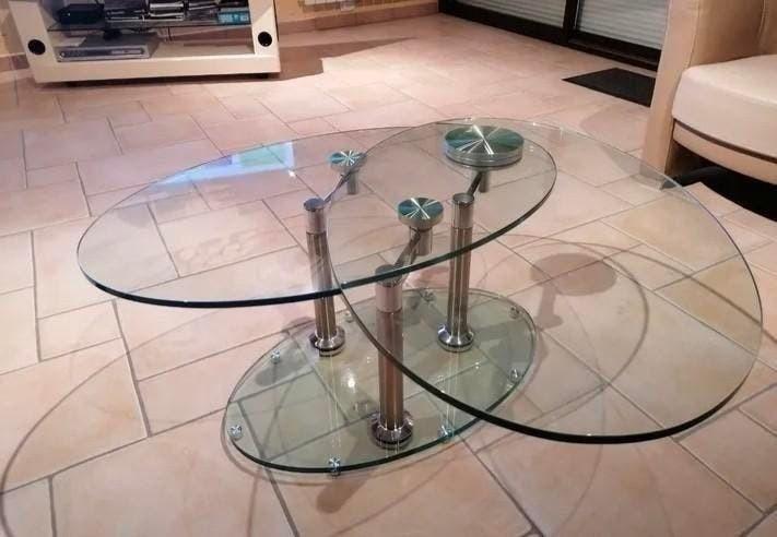 Table basse en verre trempé, Maison & Meubles, Enlèvement