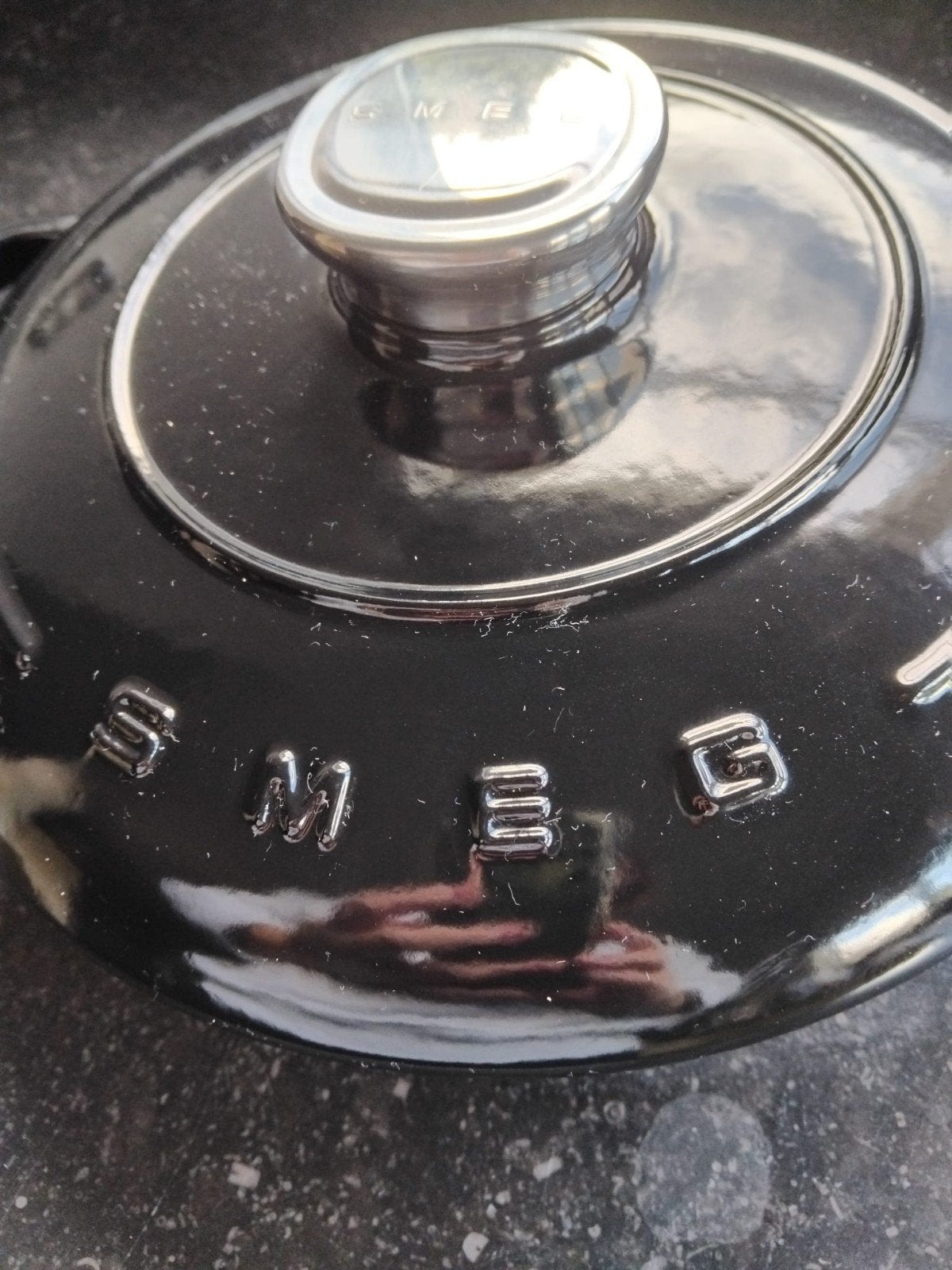 SMEG gietijzeren pan, Enlèvement ou Envoi, Avec couvercle, Comme neuf, Autres marques