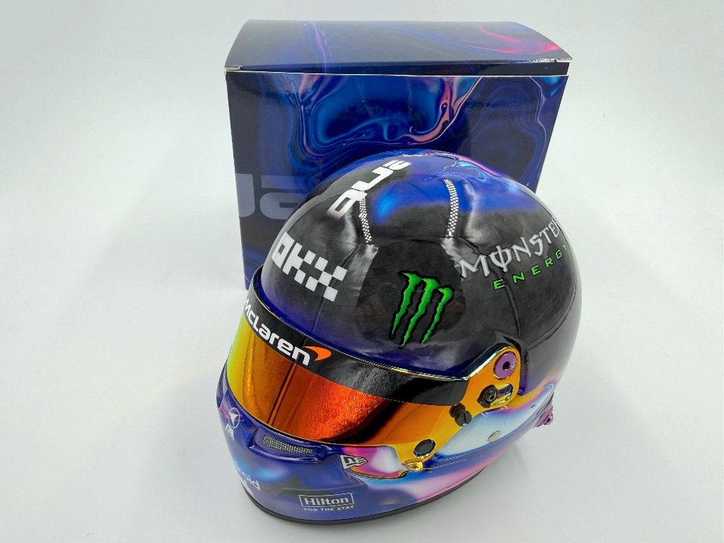 1/2 helmet casque F1 Norris 2024 Singapore GP (McLaren), Collections, Enlèvement ou Envoi