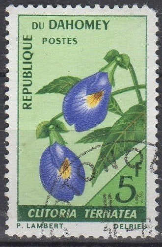 Dahomey - Vlindererwt - 1967, Postzegels en Munten, Ophalen of Verzenden, Gestempeld
