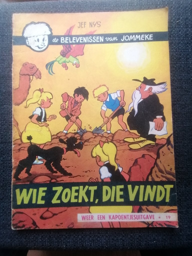 Strip Jommeke album nr.19: Wie zoekt,die vindt, Livres, BD, Utilisé, Une BD, Enlèvement ou Envoi