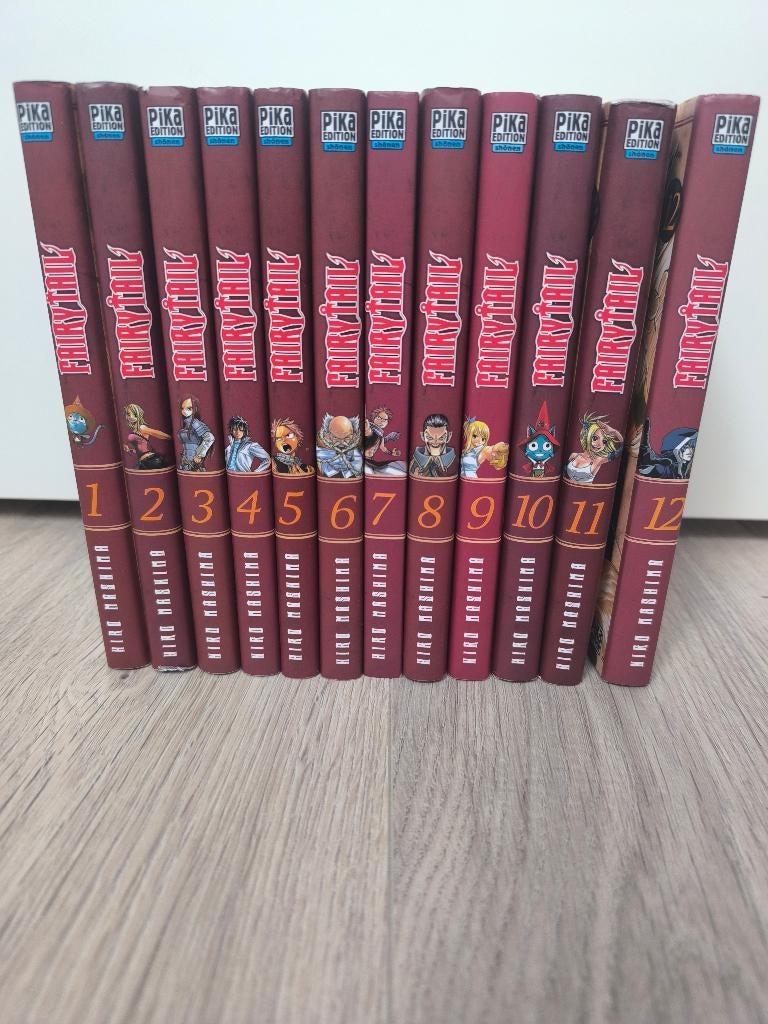 Manga Fairy Tail 1 à 12, Livres, Plusieurs comics, Enlèvement, Comme neuf, Europe