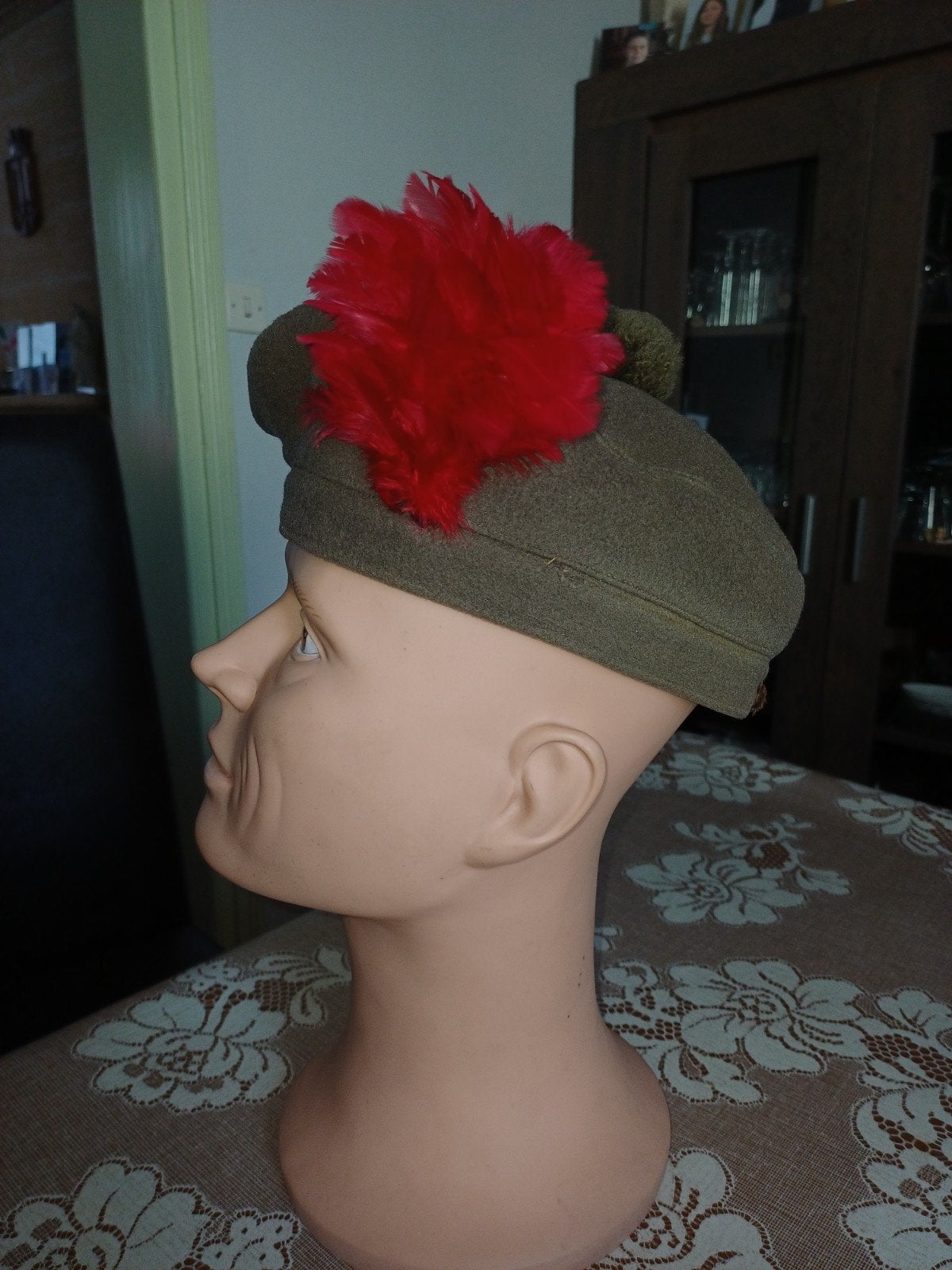 militaria beret GB BLACK WATCH, Enlèvement ou Envoi, Porté, 55 cm (S, 6⅞ pouces) ou moins