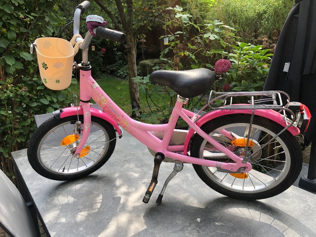 meisjesfiets 16 inch, Frein à rétropédalage, Puky, Enlèvement, Utilisé