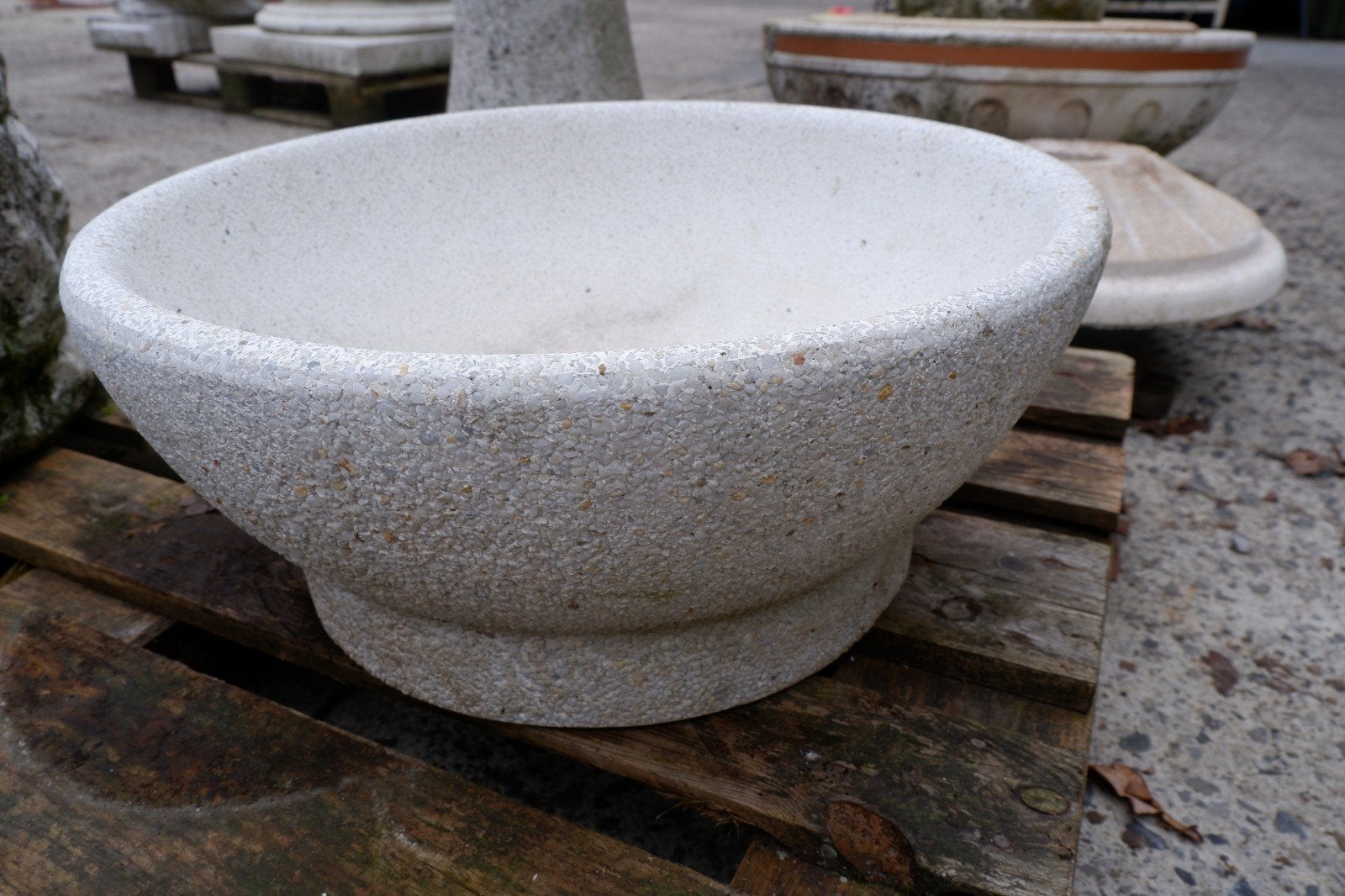 Vasque en béton, Enlèvement