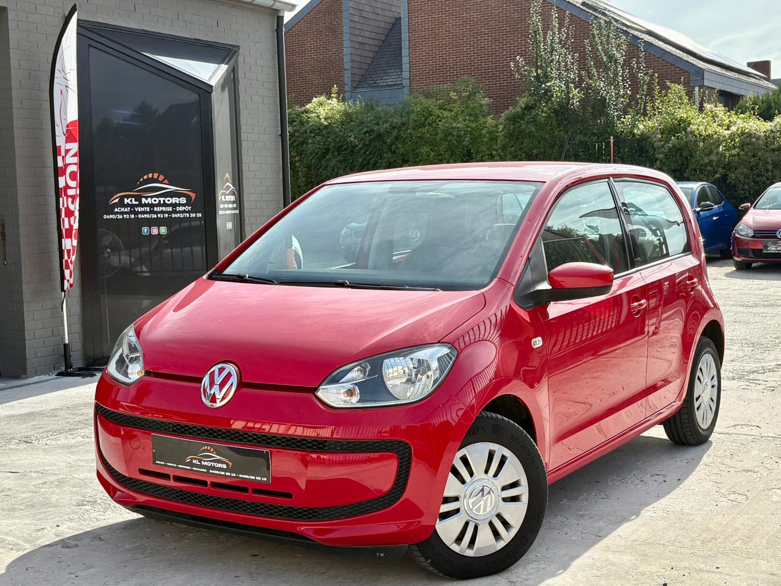 VW UP! 1.0i ESSENCE 114 000KM CARPASS 5 PORTES 2016 EURO 6B, Rouge, Achat, Entreprise, Noir