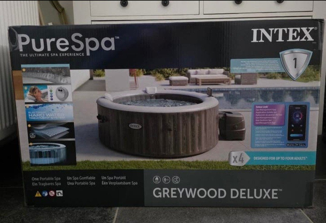 Intex PureSpa Greywood de luxe 4 pièces !
Nouveau ! Sous gar, Enlèvement