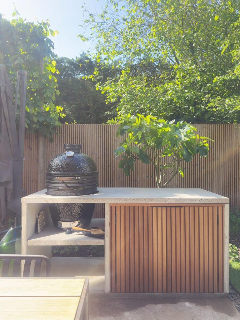 Betonnen buitenkeuken, Tuin en Terras, Buitenkeukens, Ophalen of Verzenden, Nieuw, Houtskool, Vrijstaand