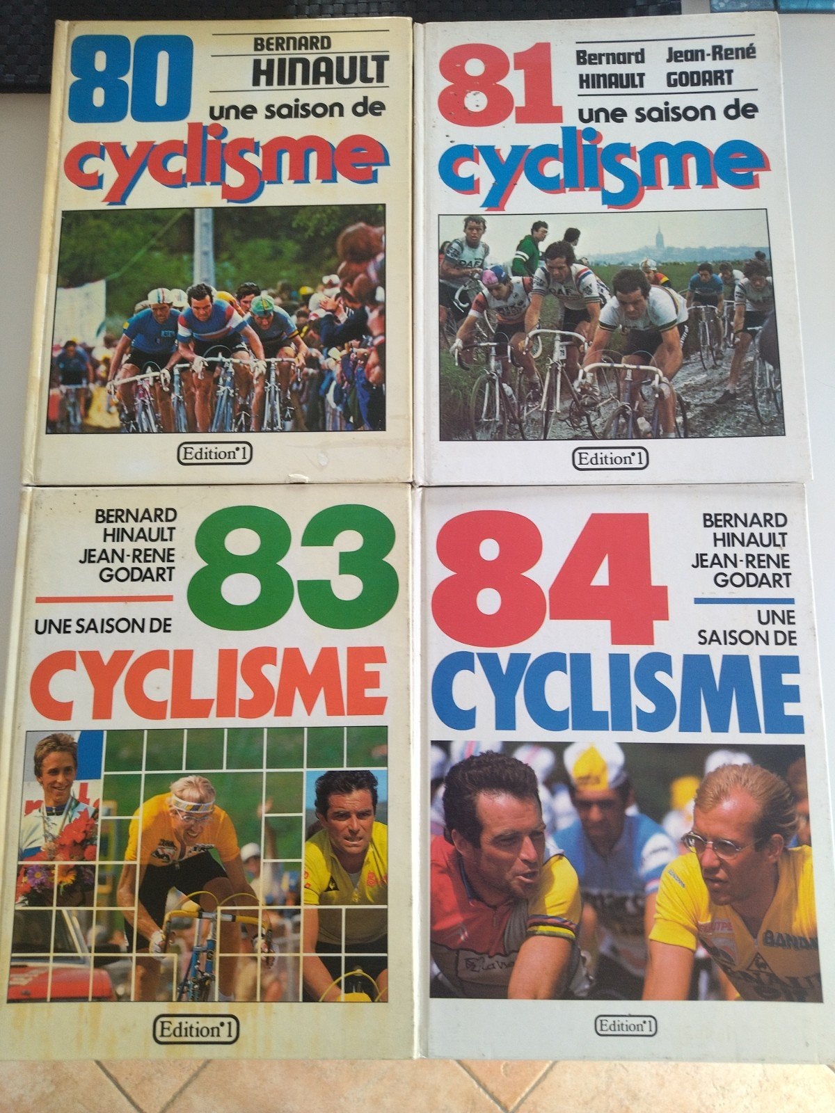 4 boeken Bernard Hinault franstalig, Ophalen