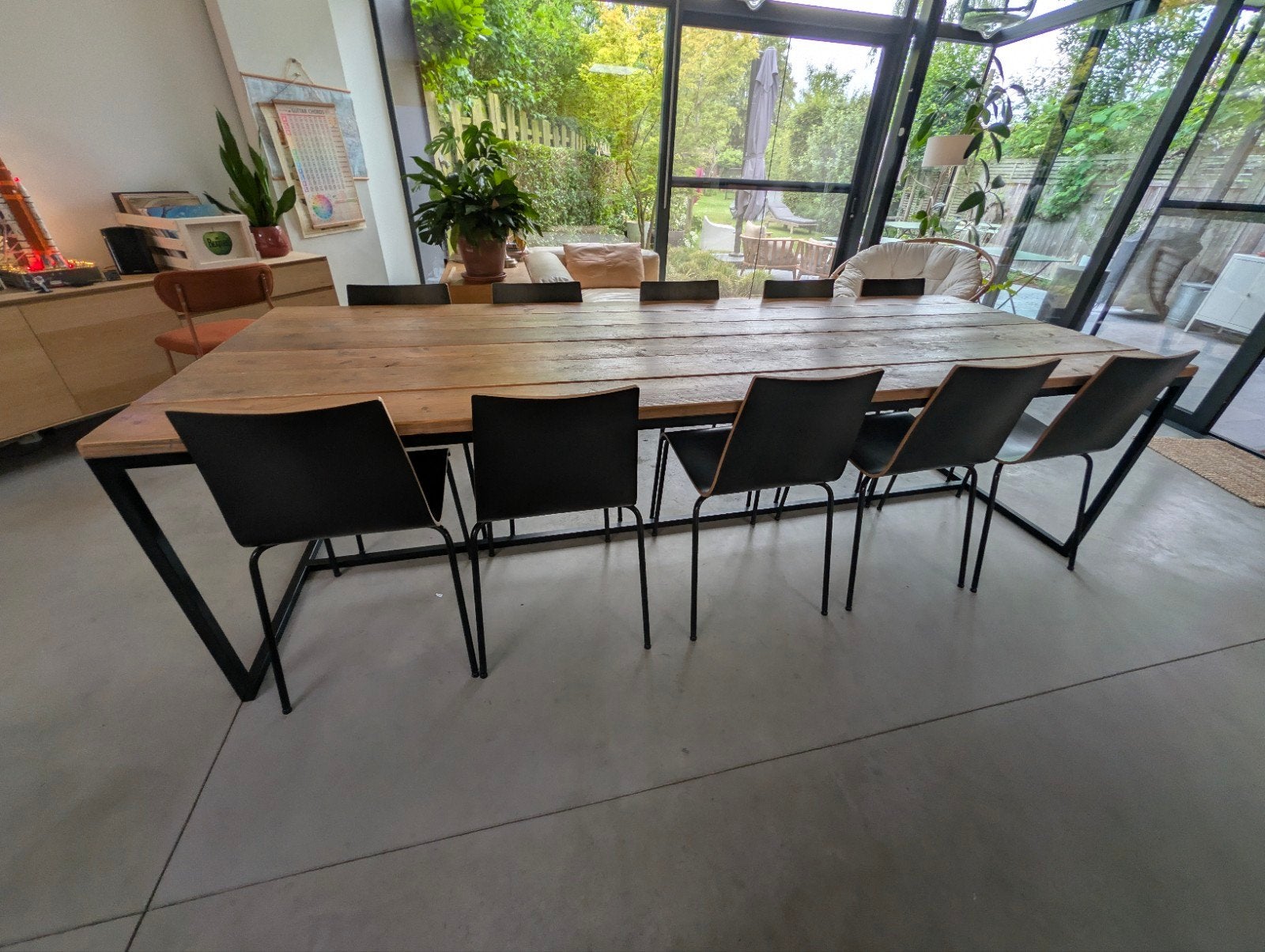 Houten stoelen 10 stuks, Enlèvement, Utilisé, Noir