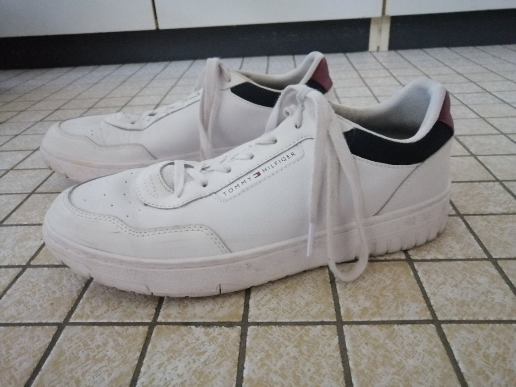 Witte sneakers Tommy Hilfiger maat 41, Kleding | Heren, Ophalen, Wit, Sneakers, Tommy hilfiger