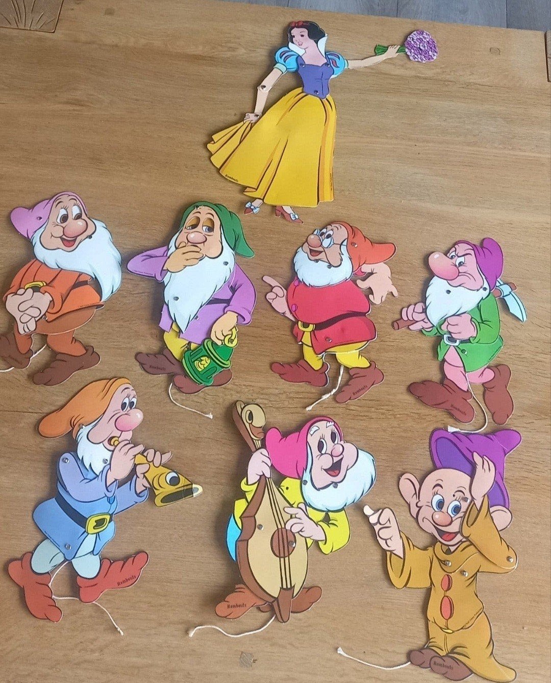 Vintage Disney  Sneeuwwitje en de 7 dwergen.  1966, Verzamelen, Ophalen of Verzenden