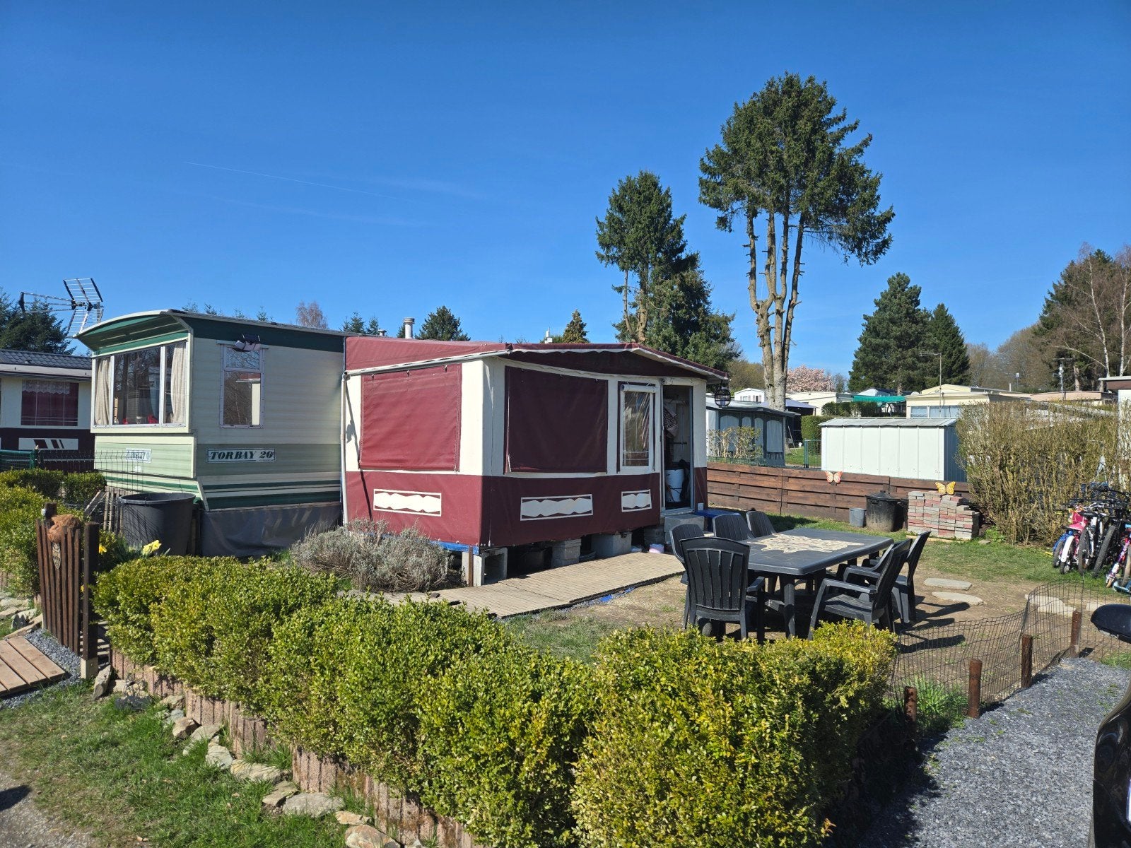 Caravane residentielle, Vakantie, Campings, Landelijk, Aan meer of rivier, In bos, Airconditioning, Huisdier toegestaan, Internet