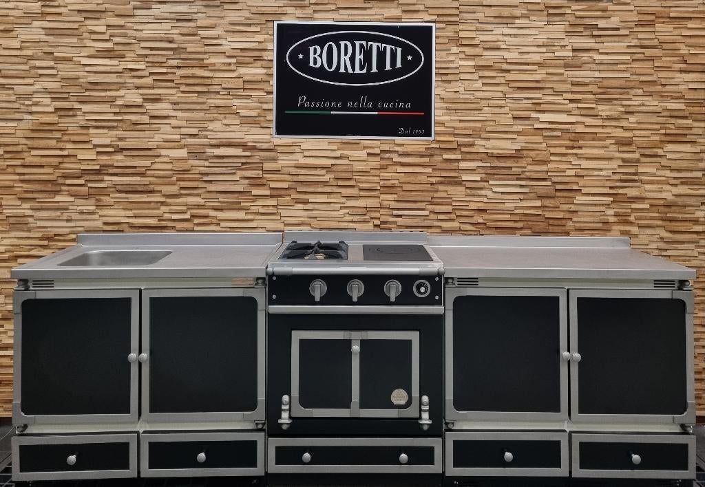 🔥Luxe 3 delige Fornuis La Cornue Chateau 70 / 270 cm Zwart, Electroménager, Cuisinières, Comme neuf, Autoportant, 4 zones de cuisson
