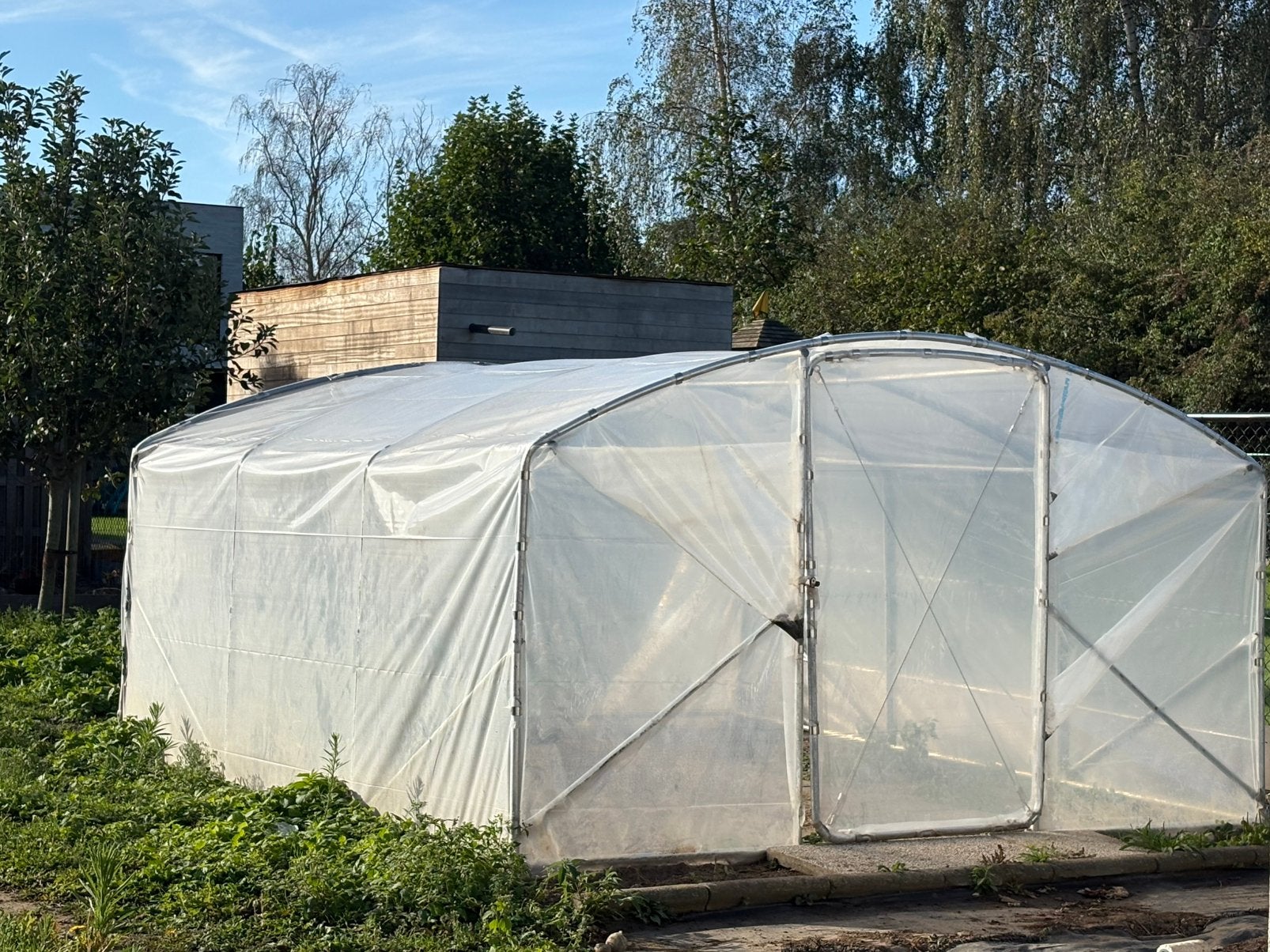Tunnelserre 4,5x3x2,5m, Ophalen, Zo goed als nieuw