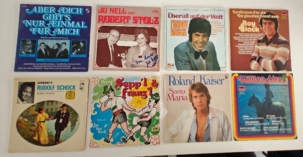 lot van 8 LP's Duitse schlager, Cd's en Dvd's, Vinyl | Overige Vinyl, Ophalen, Gebruikt, LP