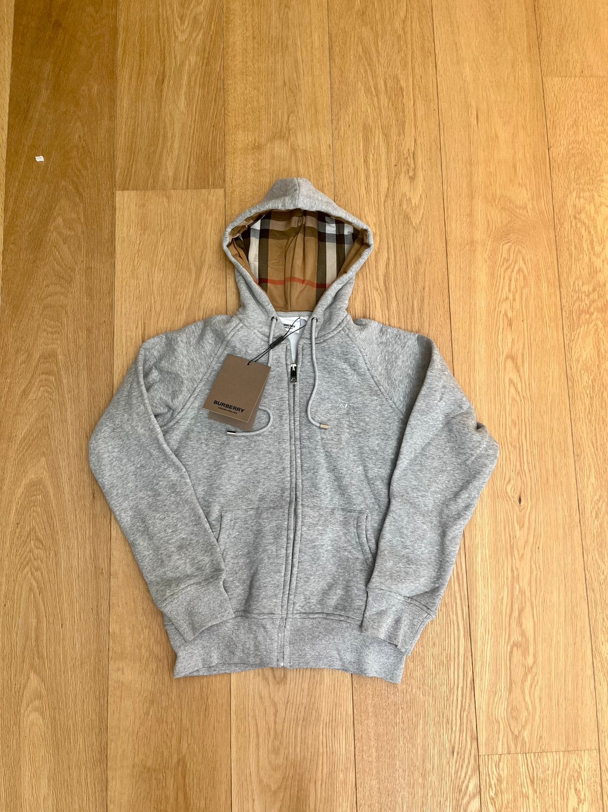 Burberry zipper hoodie, Ophalen of Verzenden, Nieuw, Maat 46 (S) of kleiner, Grijs