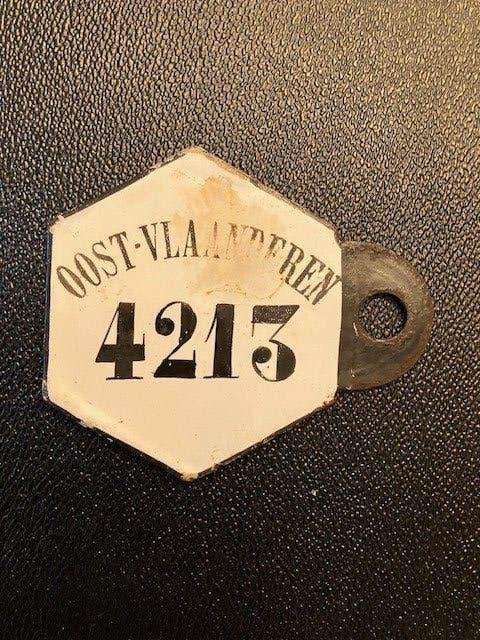 Fietsplaat Plaque de velo taxplaat, Ophalen of Verzenden