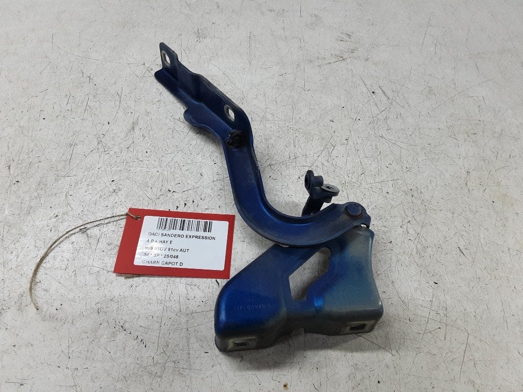 CHARNIERE DE CAPOT DROIT Dacia Sandero III (4053R00001), Dacia, Mevr. I. Hauben, Utilisé, Rue de l'Espoir 34 34
4030  GRIVEGNÉE, BE