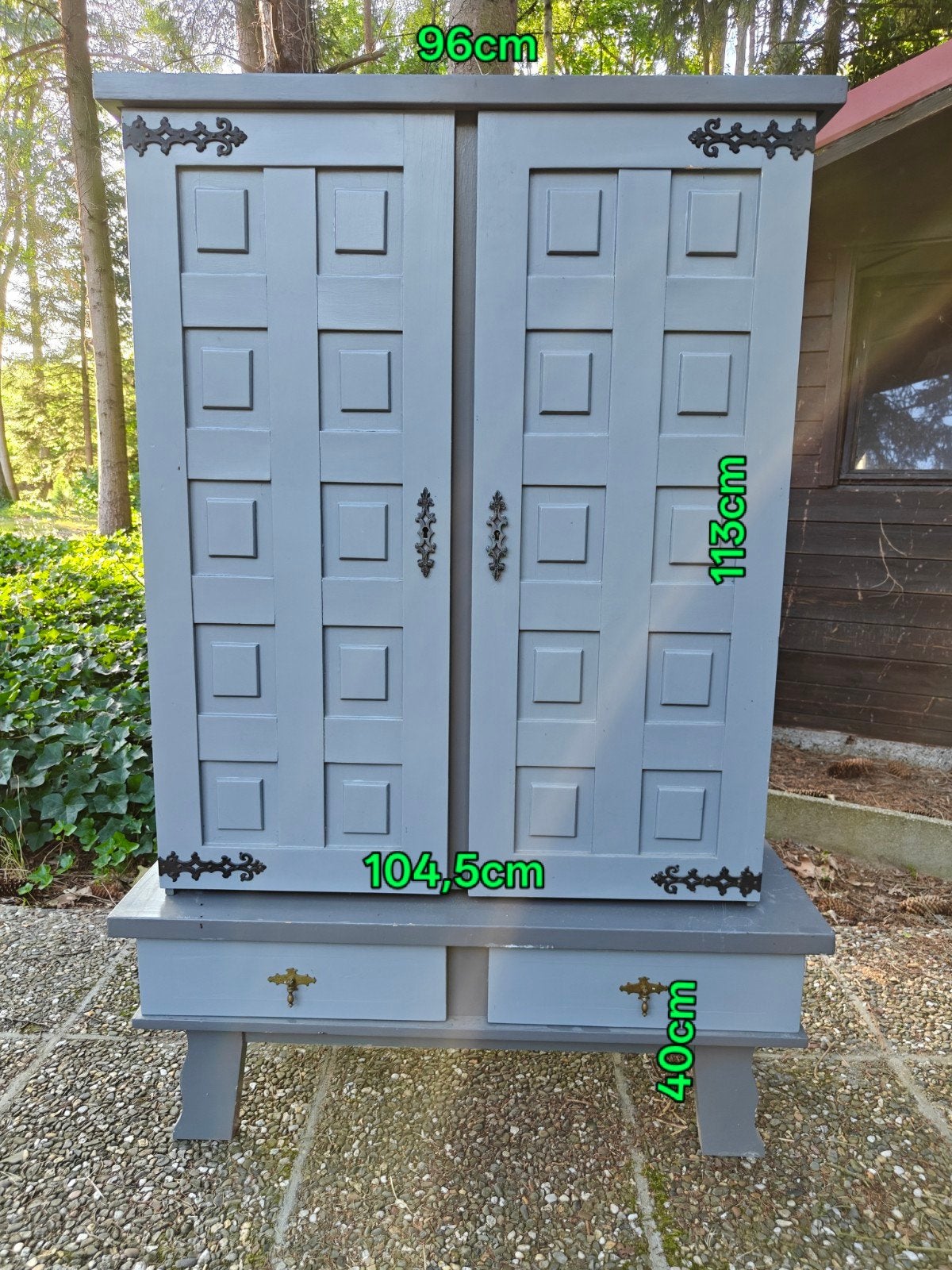 blauwe kast, Ophalen