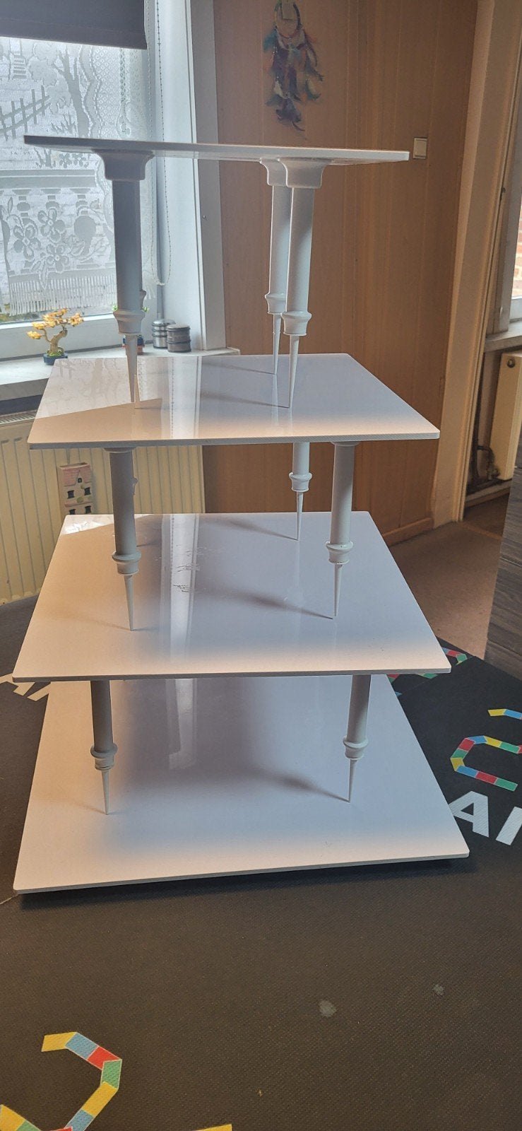 Taartschaal met 4 niveaus, Ophalen of Verzenden, Zo goed als nieuw, Taarten of Cupcakes, Versiering