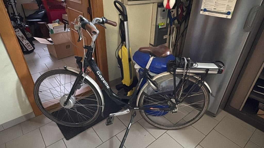 gazelle damesfiets, Ophalen, Minder dan 30 km per accu, Gebruikt, 55 tot 59 cm