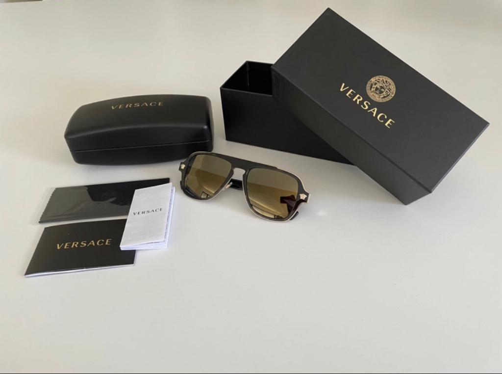 Lunettes de soleil Versace, Neuf, Autres marques, Enlèvement ou Envoi, Brun