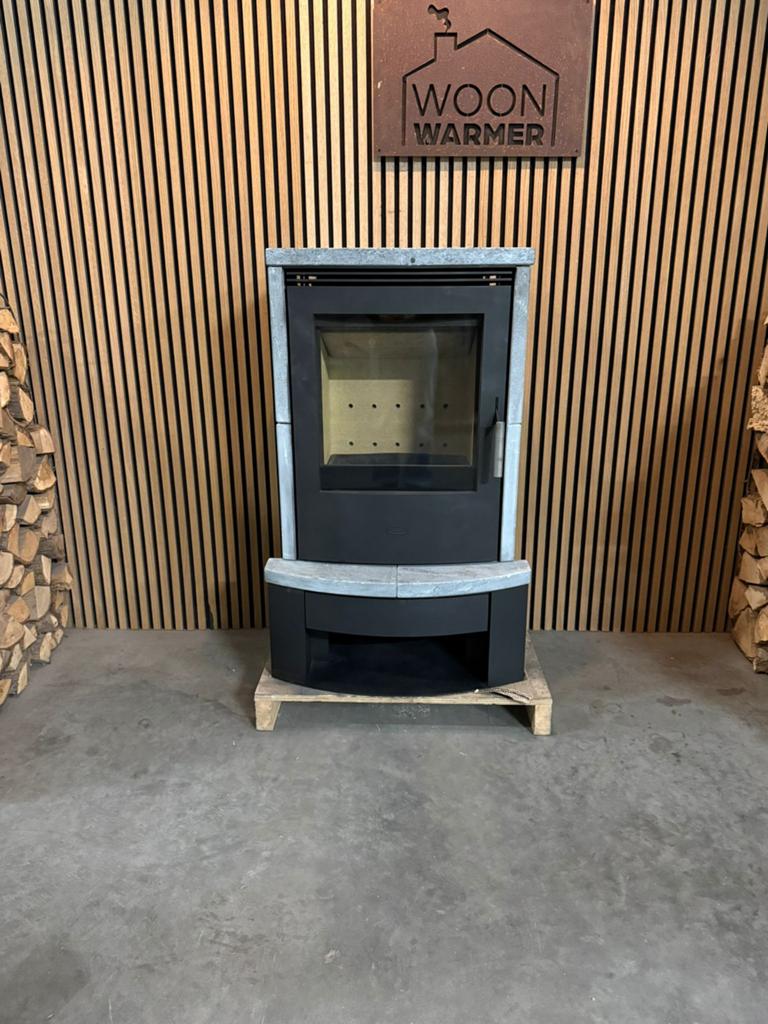 26061 Speksteenkachel Fireplace 10 kw, Huis en Inrichting, Kachels, Ophalen, Gebruikt, Houtkachel, Vrijstaand