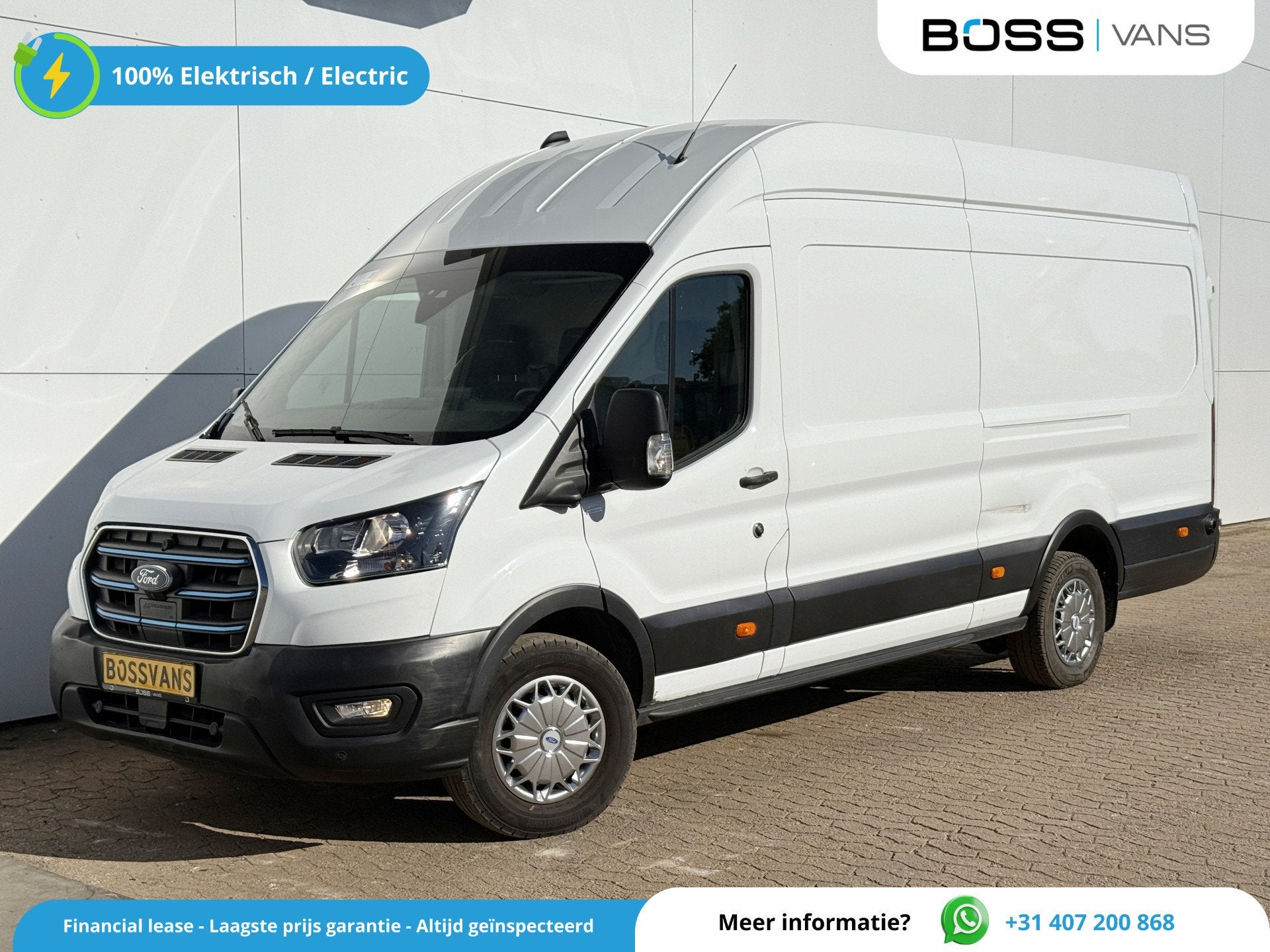Ford E-Transit 68kWh 184PK L4H3 317km WLTP 93.7% (SOH) BEV S, Autos, 2562 kg, Achat, Entreprise, 3 places