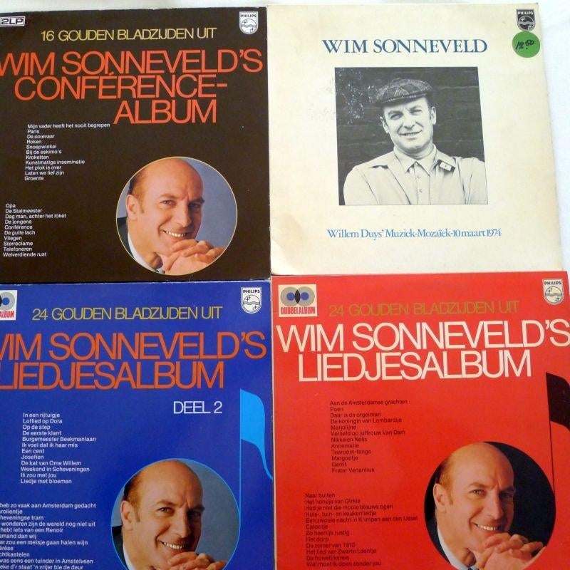 4 LP's Wim Sonneveld * 1 LP Toon Hermans*1 LP Wim Kan, CD & DVD, Vinyles | Néerlandophone, Enlèvement ou Envoi, Neuf, dans son emballage