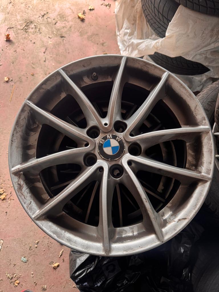 Jantes alu bmw 4x avec pneus, Enlèvement ou Envoi, Pneus été, 205 mm, 17 pouces