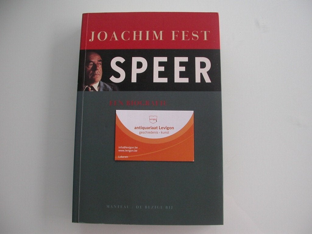 Joachim Fest: Speer, een biografie, Politique, Enlèvement ou Envoi, Comme neuf, Joachim Fest