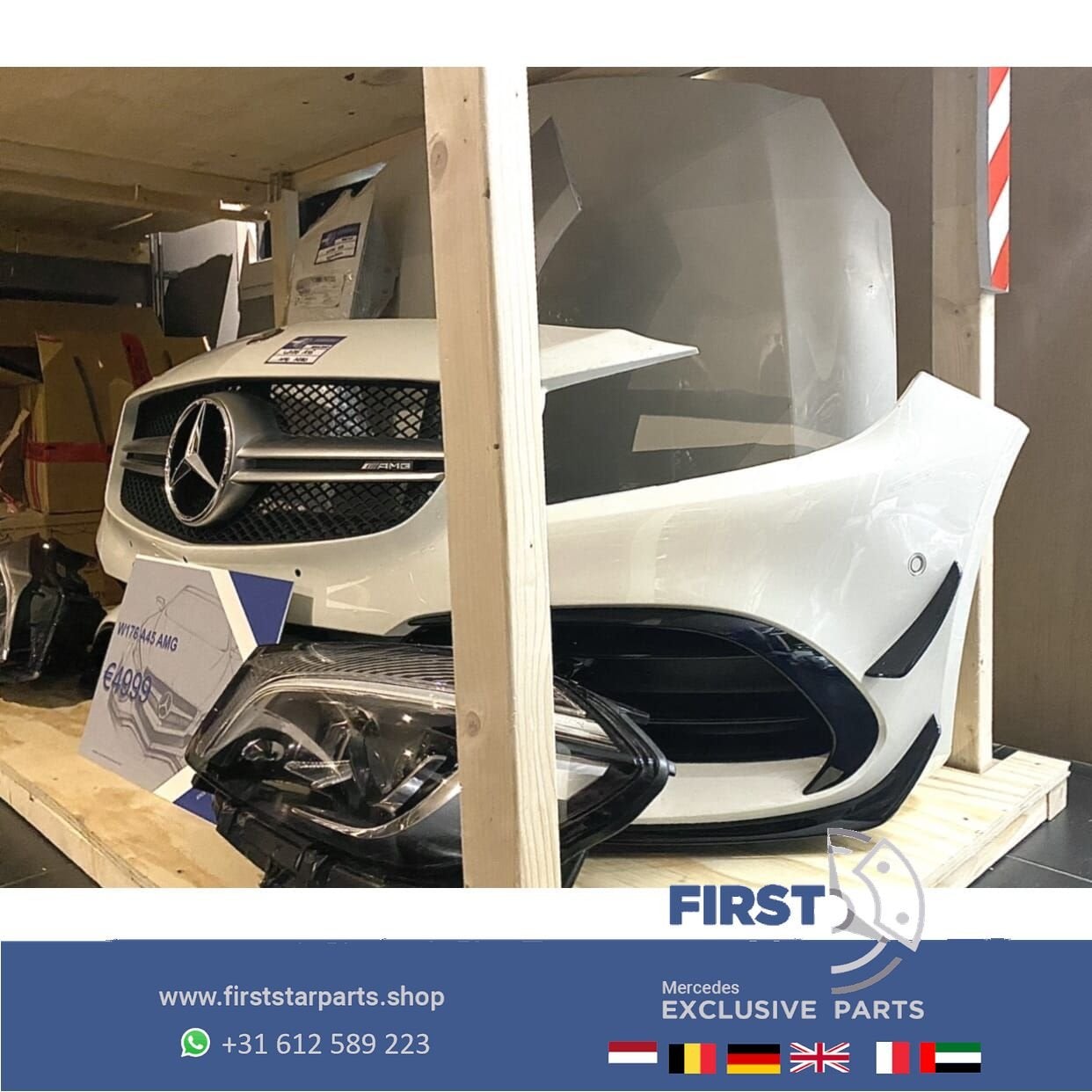 W176 A45 AMG VOORKOP FACELIFT PERFORMANCE WIT Mercedes A 45, Utilisé, -, Avant, -