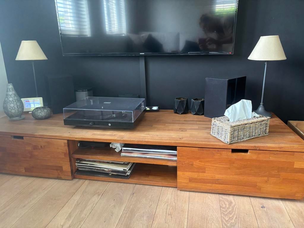 Meuble tv en teck, Ophalen, Zo goed als nieuw