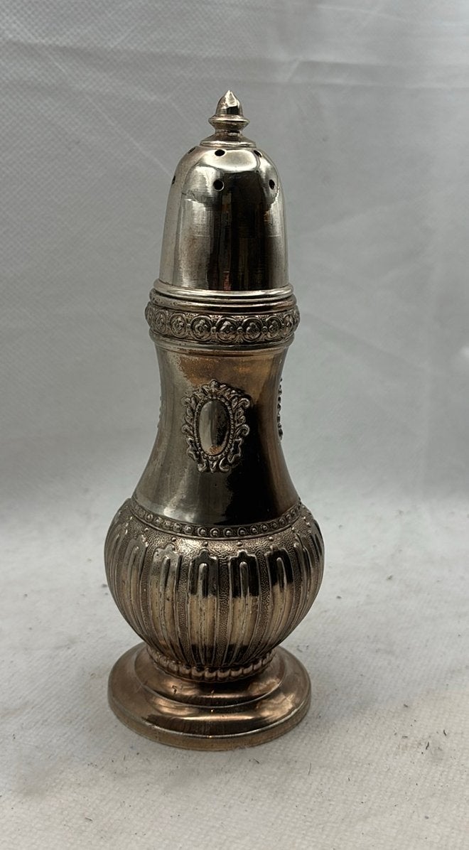 Vintage verzilverde sierlijke suikerstrooier - 18 cm, Ophalen of Verzenden
