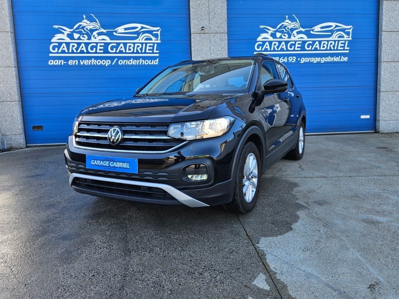 Volkswagen T-Cross (bj 2021), Auto's, Gebruikt, 95 pk, Zwart, Bedrijf