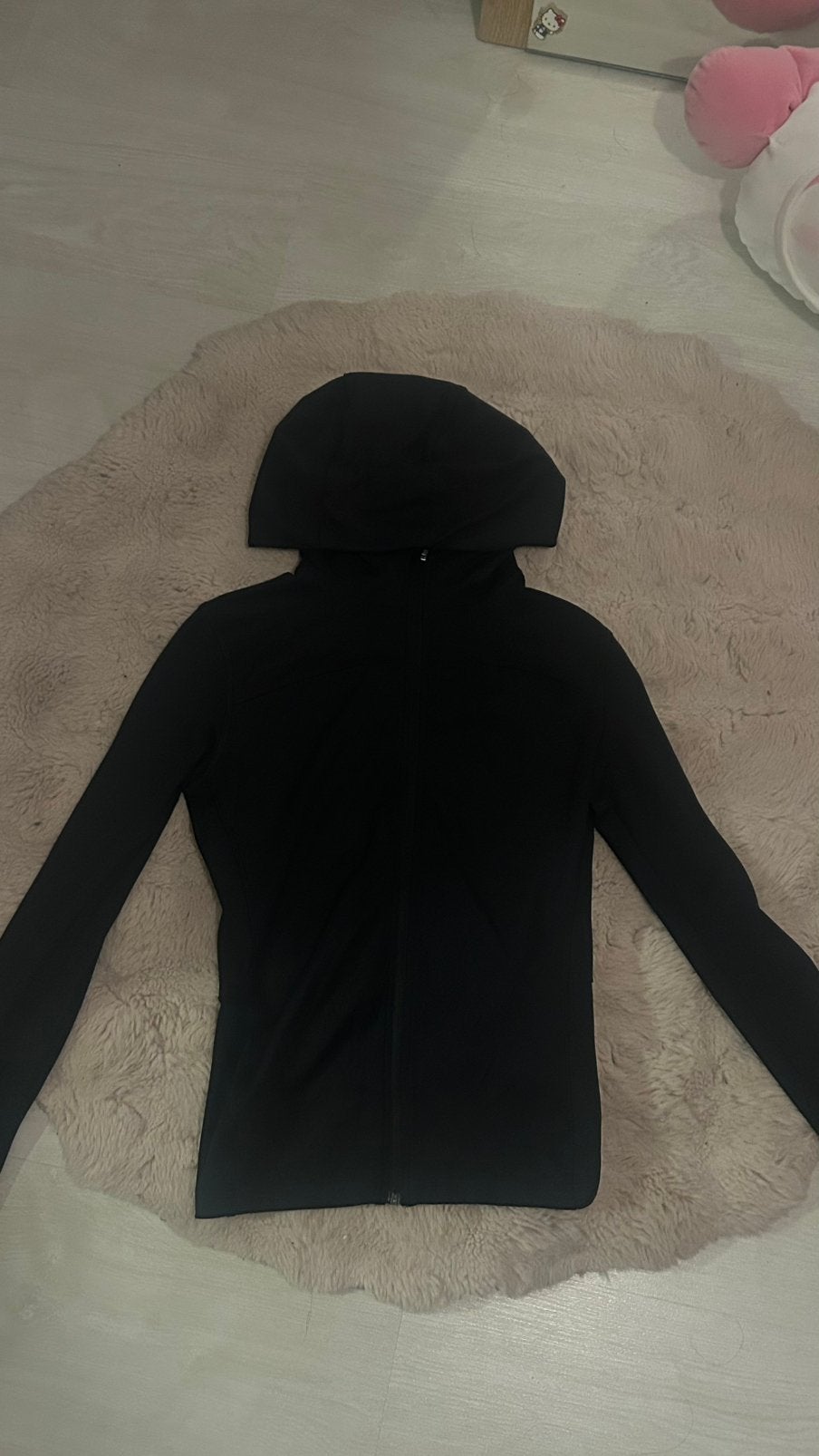 Strakke sporthoodie met kap, Kleding | Dames, Ophalen of Verzenden, Nieuw, Maat 34 (XS) of kleiner, Zwart