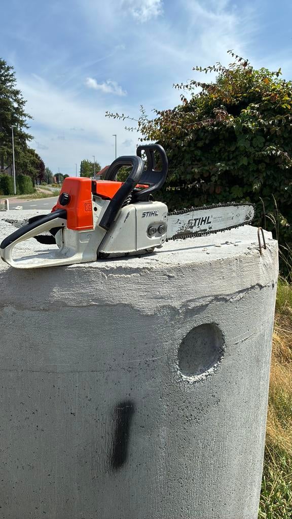stihl kettingzaag 026, Ophalen
